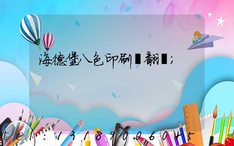 海德堡八色印刷機翻轉