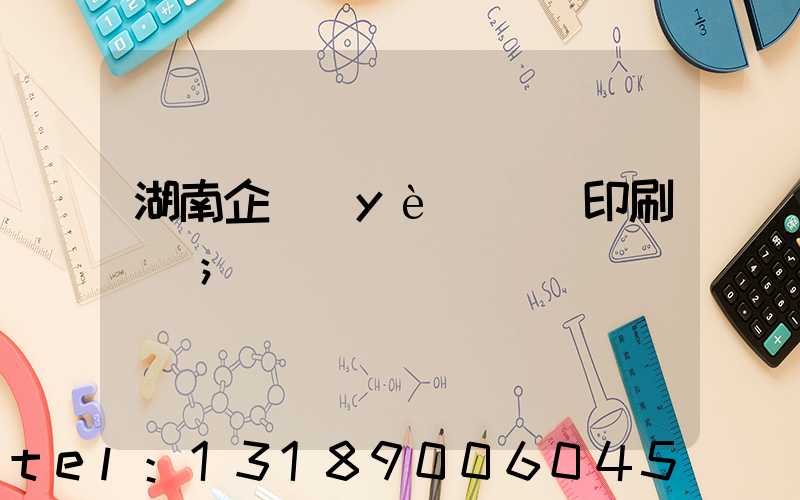 湖南企業(yè)畫冊印刷設計