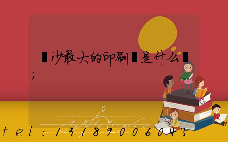 長沙最大的印刷廠是什么廠